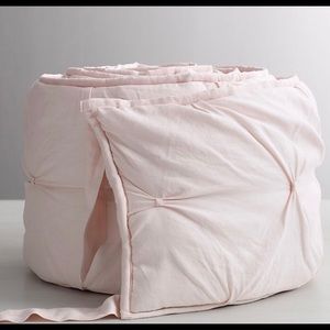 Restoration Hardware Pintucked Bow Crib Bumper